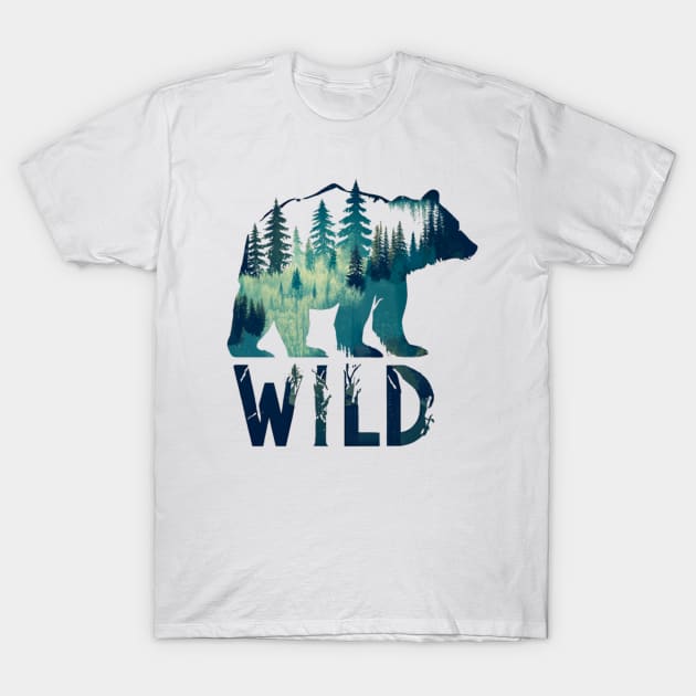 Wild Bear T-Shirt by Scar